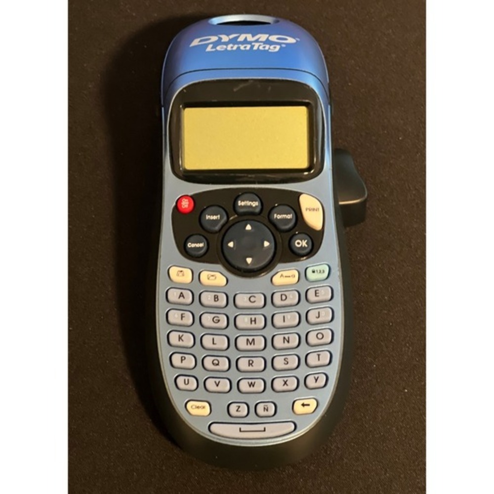 DYMO LetraTag 200B Bluetooth Label Maker Blue QWERTY Keyboard Tested